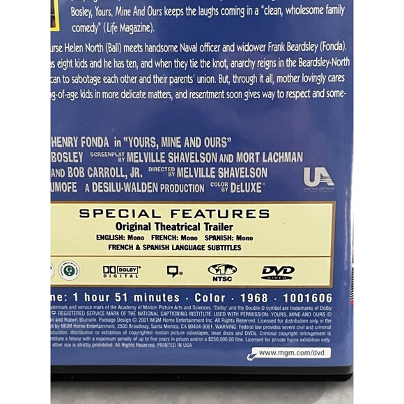 Yours, Mine and Ours (DVD, 1968) Lucille Ball And Henry Fonda - Picture 4 of 7